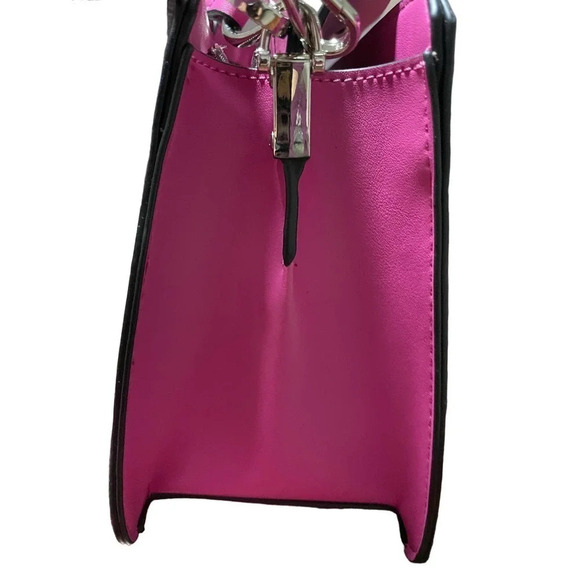 STEVE MADDEN BEVELYN SATCHEL CROSSBODY BAG W AIR POD CASE PINK NWT